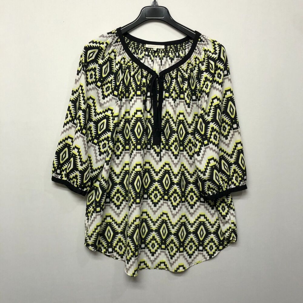 Daniel Rainn Women 3/4 Sleeve Blouse Top Shirt Size 3X Polyester M205 -7
